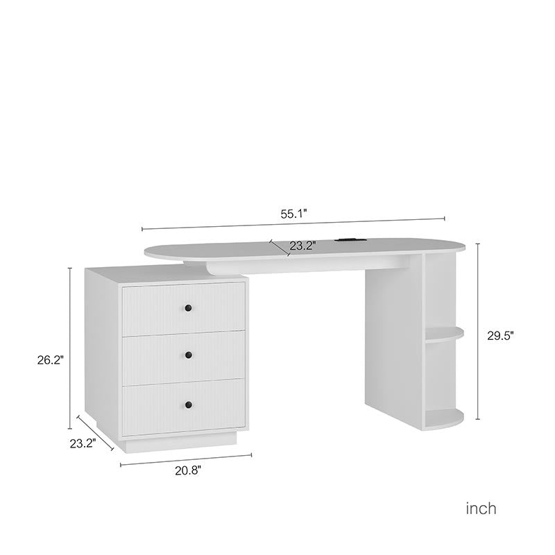Expandable Computer Desk With Hutch & Bookshelf - image 7