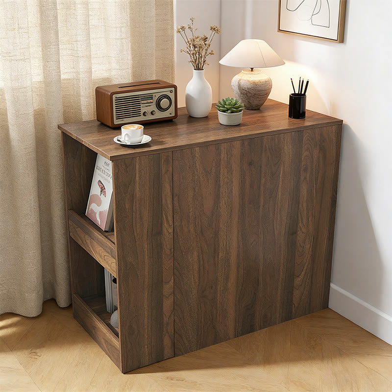 Iffhome Corner Home Office Extendable Table With Storage - image 2