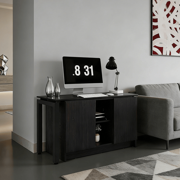 Rotable Home Office Desk With Storage Compartments - image 3