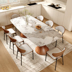 2x/4x/6x Simple Curved Solid Wood Leather Dining Chairs - image 12