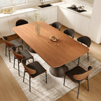 2x/4x/6x Simple Curved Solid Wood Leather Dining Chairs - image 7