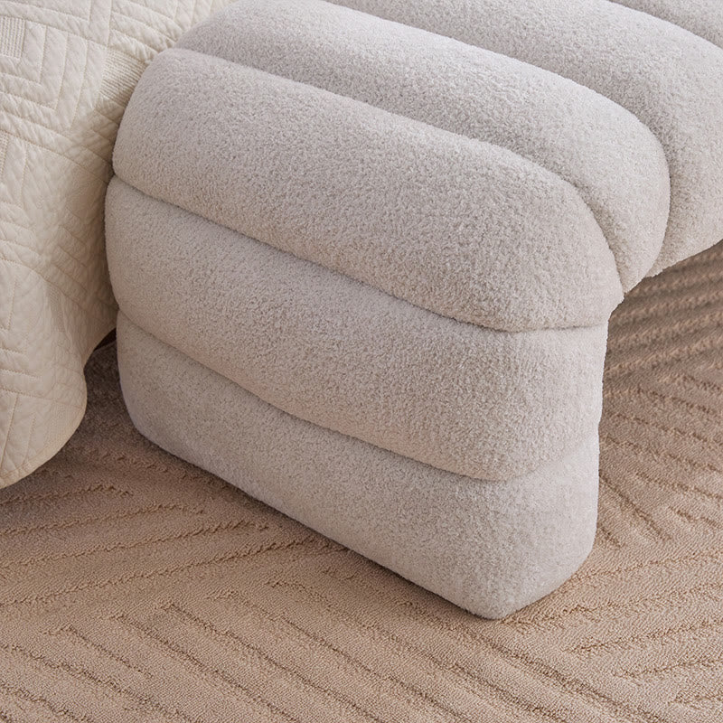 Iffhome Modern Upholstered Armless Bed Bench - image 4