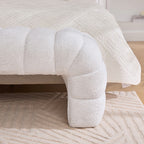 Modern Upholstered Armless Bed Bench - image 3