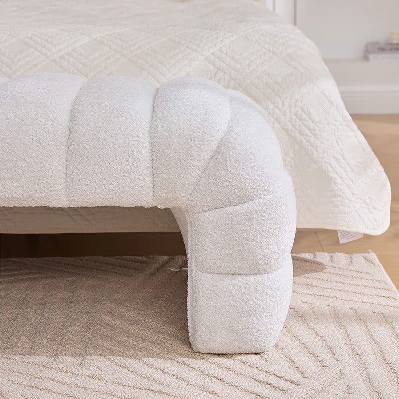 Modern Upholstered Armless Bed Bench - image 3