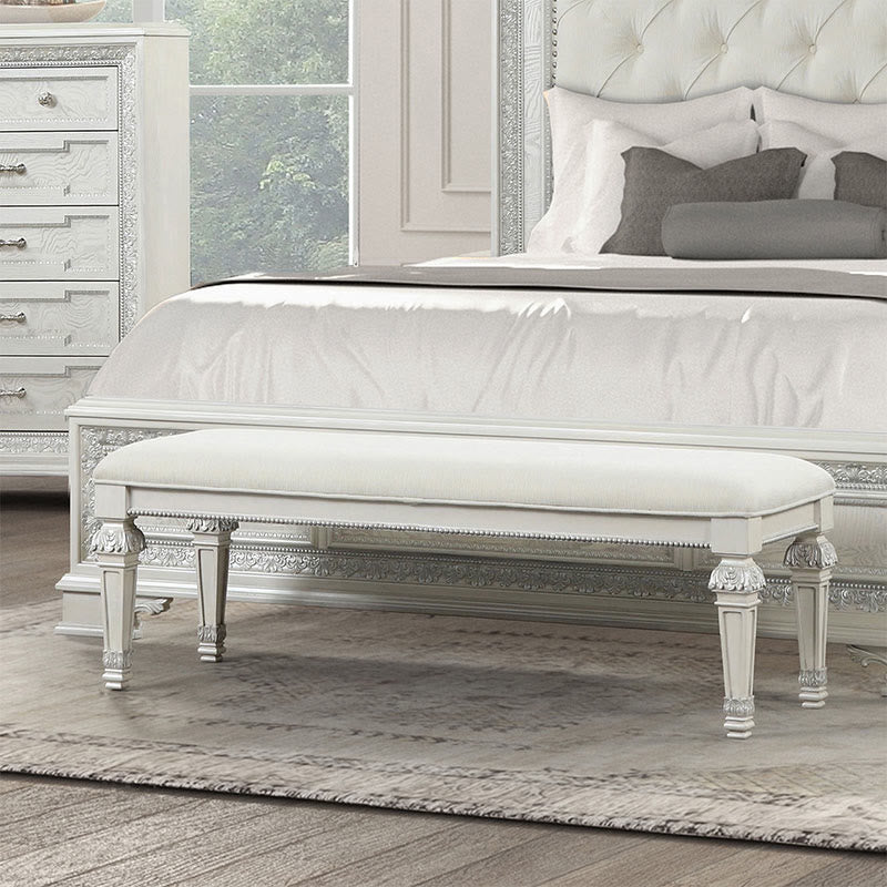 Iffhome  Classic Bench With Ornated Round Knobs - image 3