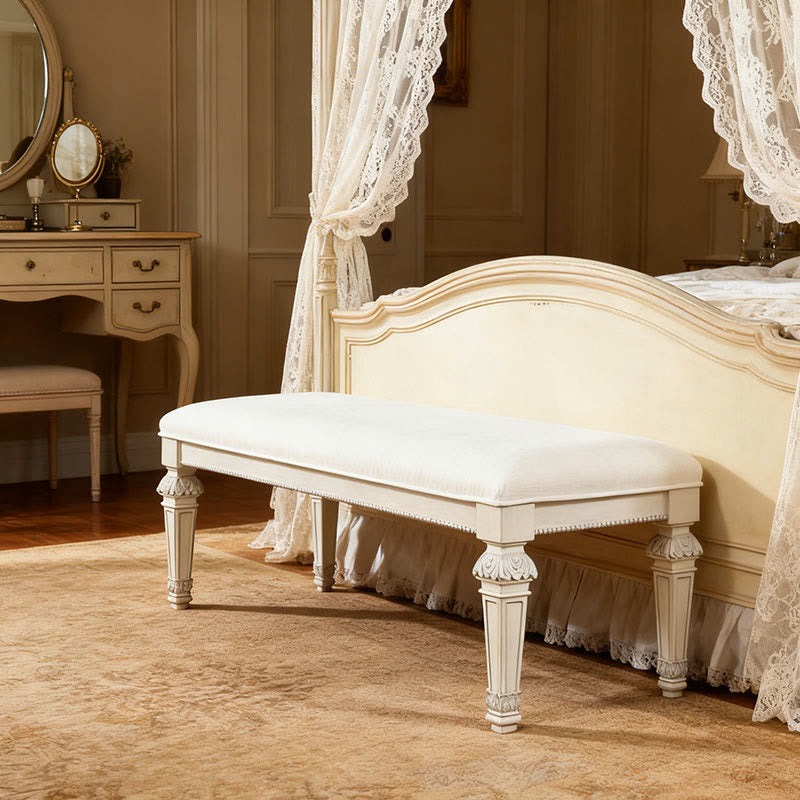  Classic Bench With Ornated Round Knobs - image 1