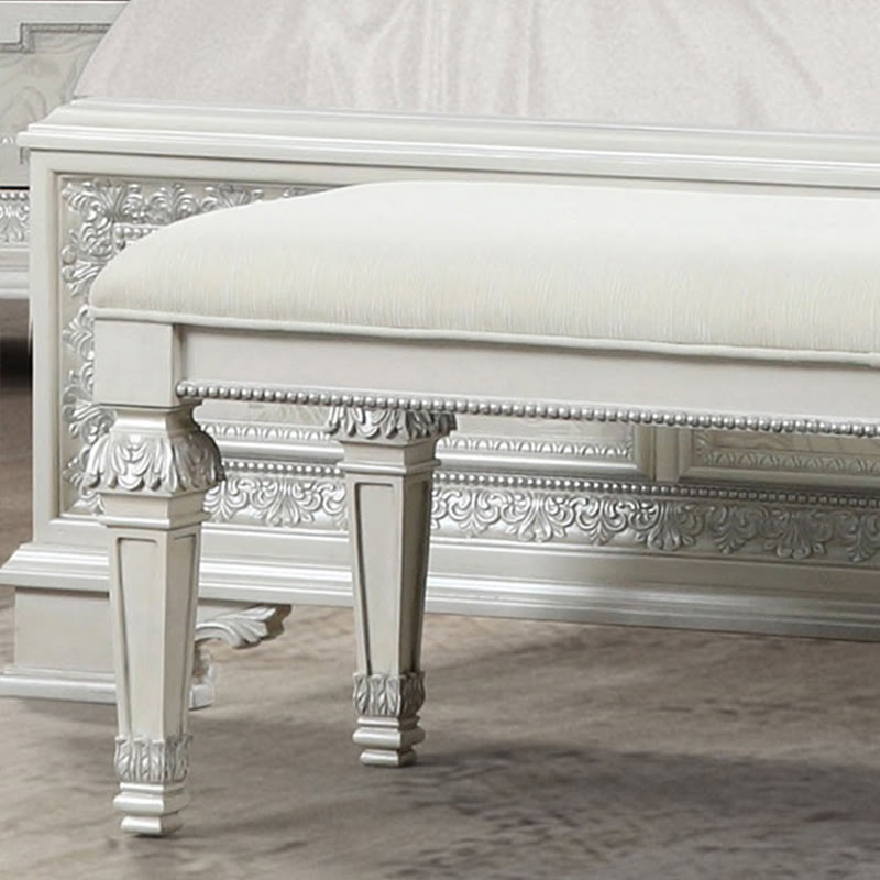 Iffhome  Classic Bench With Ornated Round Knobs - image 4