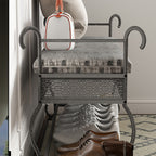 Rustic Shoe Rack Bench For Entryway - image 2