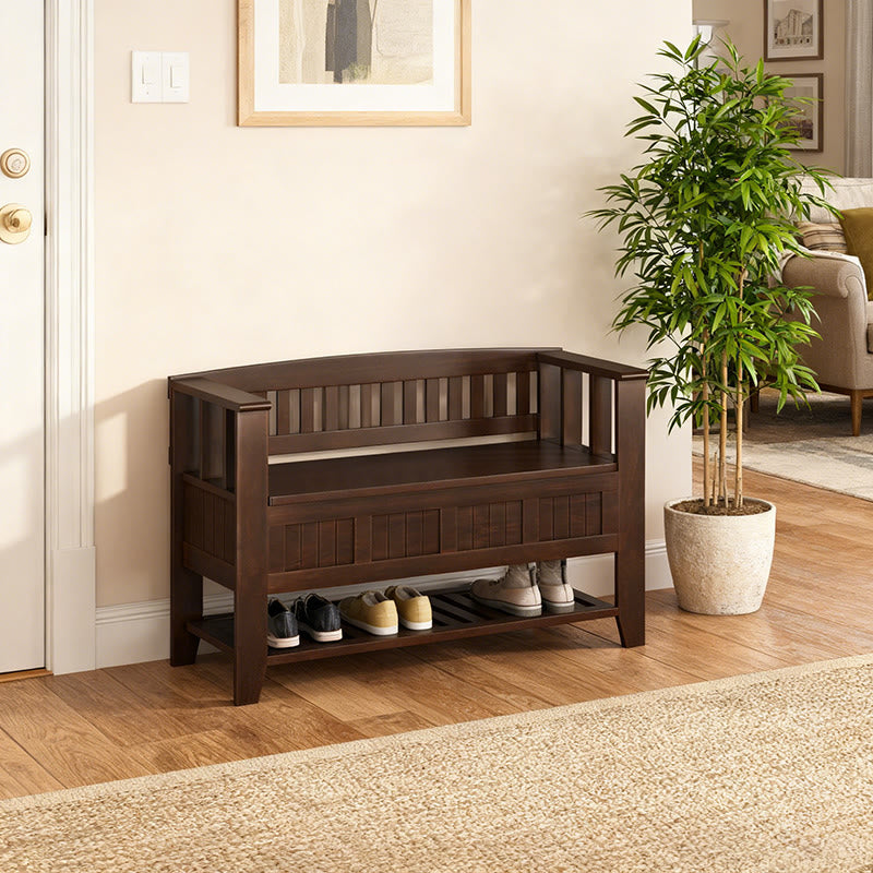 Multi-functional Storage Bench With Shoe Rack - image 4