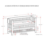 Multi-functional Storage Bench With Shoe Rack - image 10