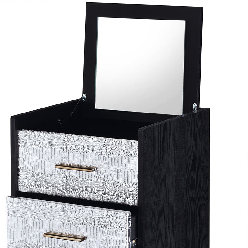 Standing Jewelry Armoire With Mirror - image 6