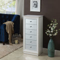 Safe-tip Jewelry Storage Cabinet With Velvet Lining - White - image 1