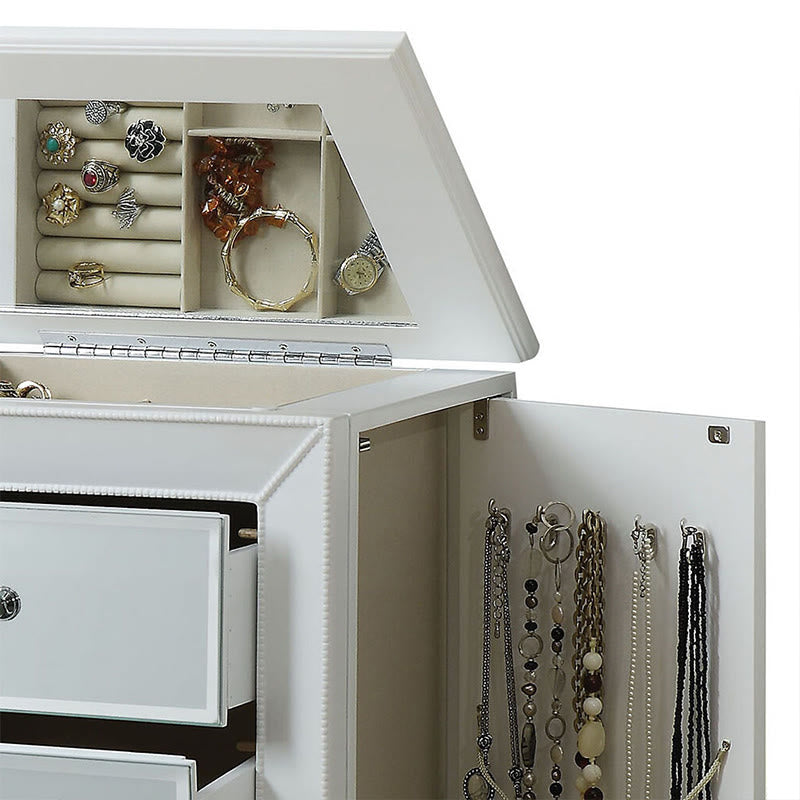 Safe-tip Jewelry Storage Cabinet With Velvet Lining - image 5