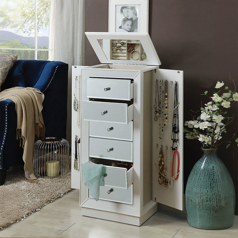 Safe-tip Jewelry Storage Cabinet With Velvet Lining - image 2