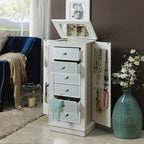 Safe-tip Jewelry Storage Cabinet With Velvet Lining - image 2