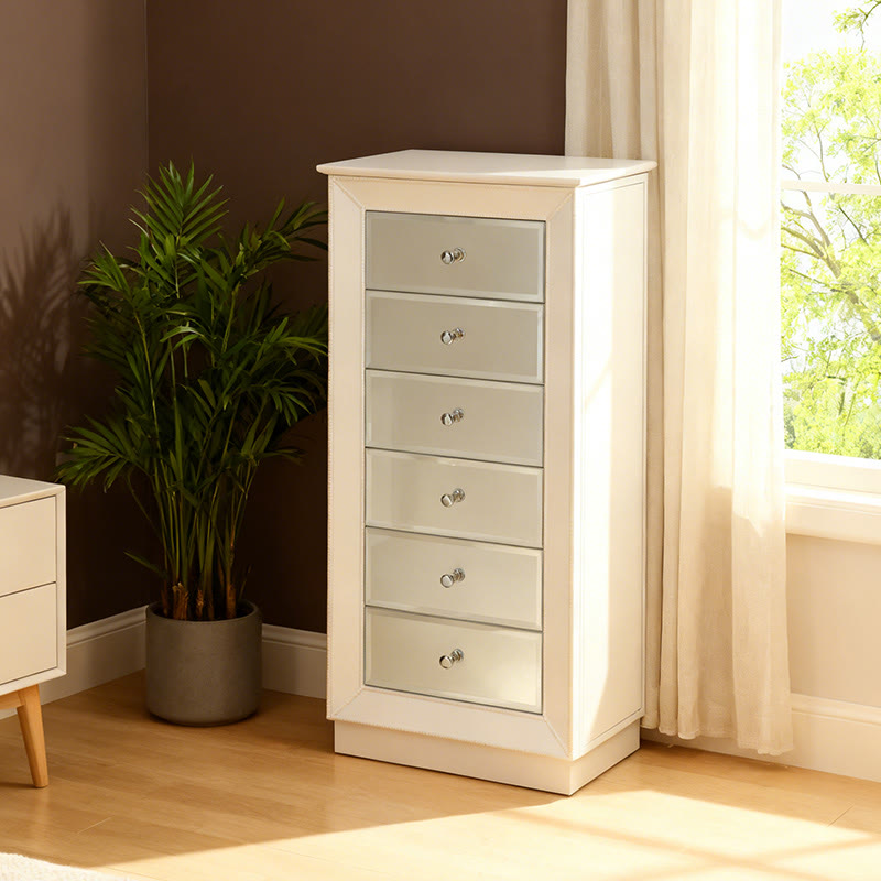 Safe-tip Jewelry Storage Cabinet With Velvet Lining - image 3