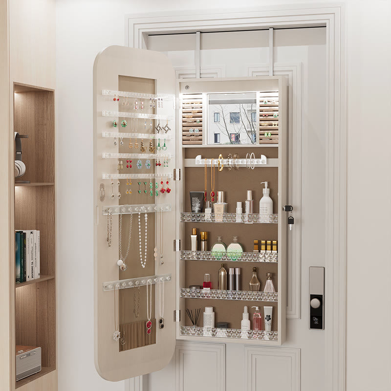 Jewelry Armoire With Lockable Storage Cabinet - image 1