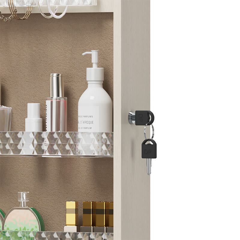 Jewelry Armoire With Lockable Storage Cabinet - image 7