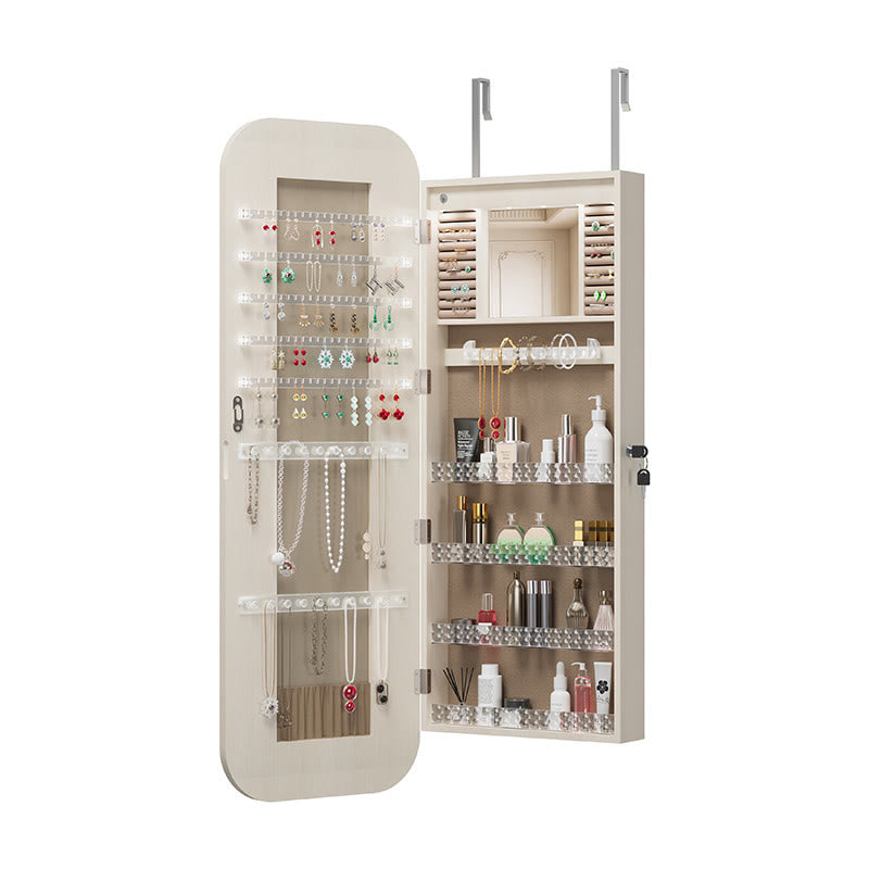 Jewelry Armoire With Lockable Storage Cabinet - image 8