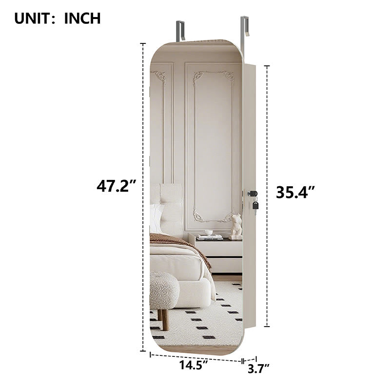 Jewelry Armoire With Lockable Storage Cabinet - image 10