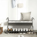Rustic Shoe Rack Bench For Entryway - image 0