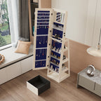 Swivel Jewelry Cabinet With Full Length Mirror - image 3