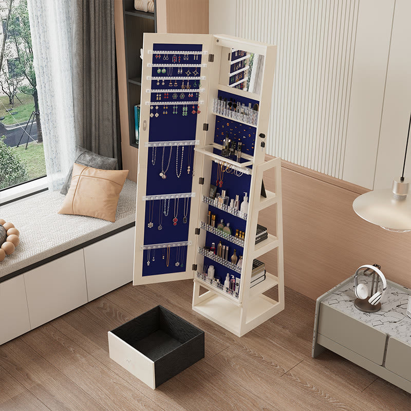 Swivel Jewelry Cabinet With Full Length Mirror - image 3