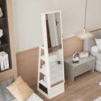 Swivel Jewelry Cabinet With Full Length Mirror - image 1