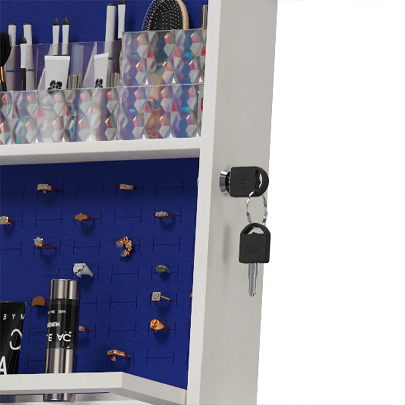 Swivel Jewelry Cabinet With Full Length Mirror - image 5