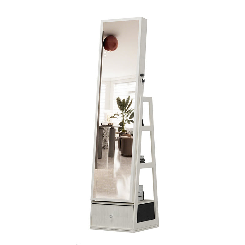 Swivel Jewelry Cabinet With Full Length Mirror - image 6