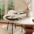 Mira Red Walnut Solid Wood Pedestal Round Dining Table - image 16