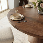 Luxury Gray Mid-Century Modern Round Dining Table For 4/6/8 - image 11
