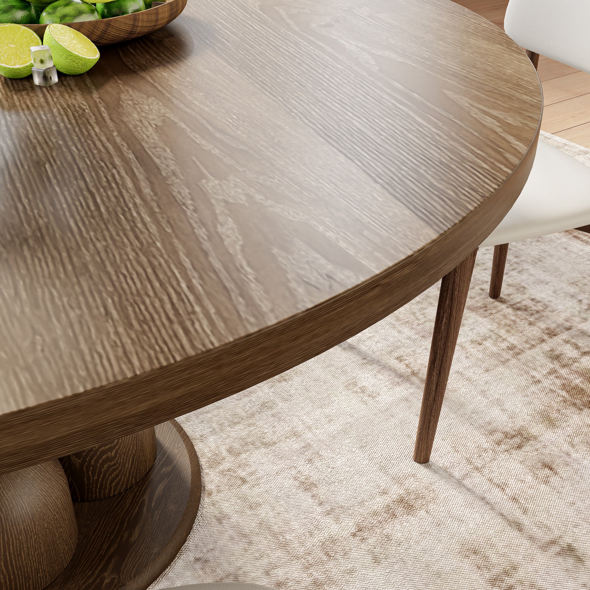 Goblet-shaped Base Round Kitchen Table For 4/6/8 - image 10