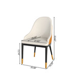 Amber Duo Back Dining Chair – Cream & Sunset Orange - image 2