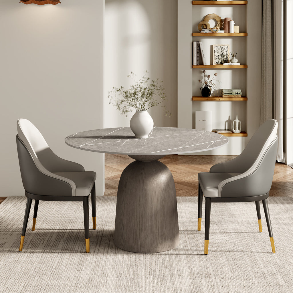 Midnight Duo Back Dining Chair – Light Grey & Deep Charcoal - image 5