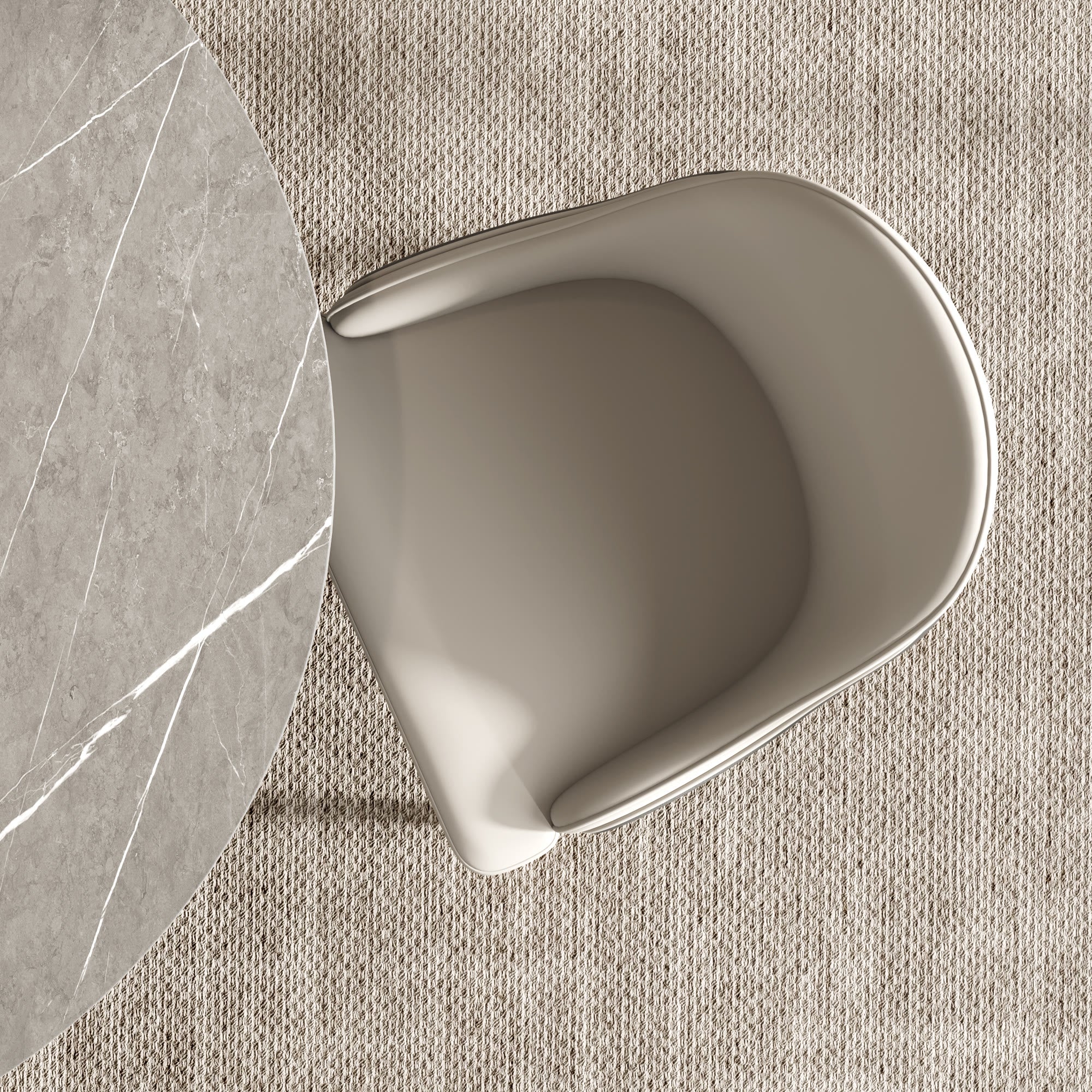 Midnight Duo Back Dining Chair – Light Grey & Deep Charcoal - image 4