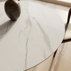 Calen Black Solid Wood Pedestal Round Dining Table  - image 10