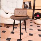 Carbonized Solid Ginkgo Wood Tripod Side Table - image 3