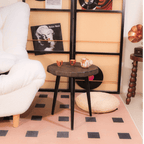 Carbonized Solid Ginkgo Wood Tripod Side Table - image 2
