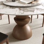 Mira Dark Walnut Solid Wood Pedestal Round Dining Table - image 31