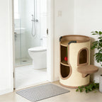 Sisal Wooden Cat Tree & Pet House Combo With Scratching Sisal Board Cat Ball - image 6