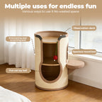 Sisal Wooden Cat Tree & Pet House Combo With Scratching Sisal Board Cat Ball - image 7