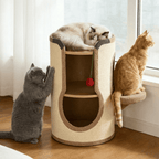 Sisal Wooden Cat Tree & Pet House Combo With Scratching Sisal Board Cat Ball - image 2