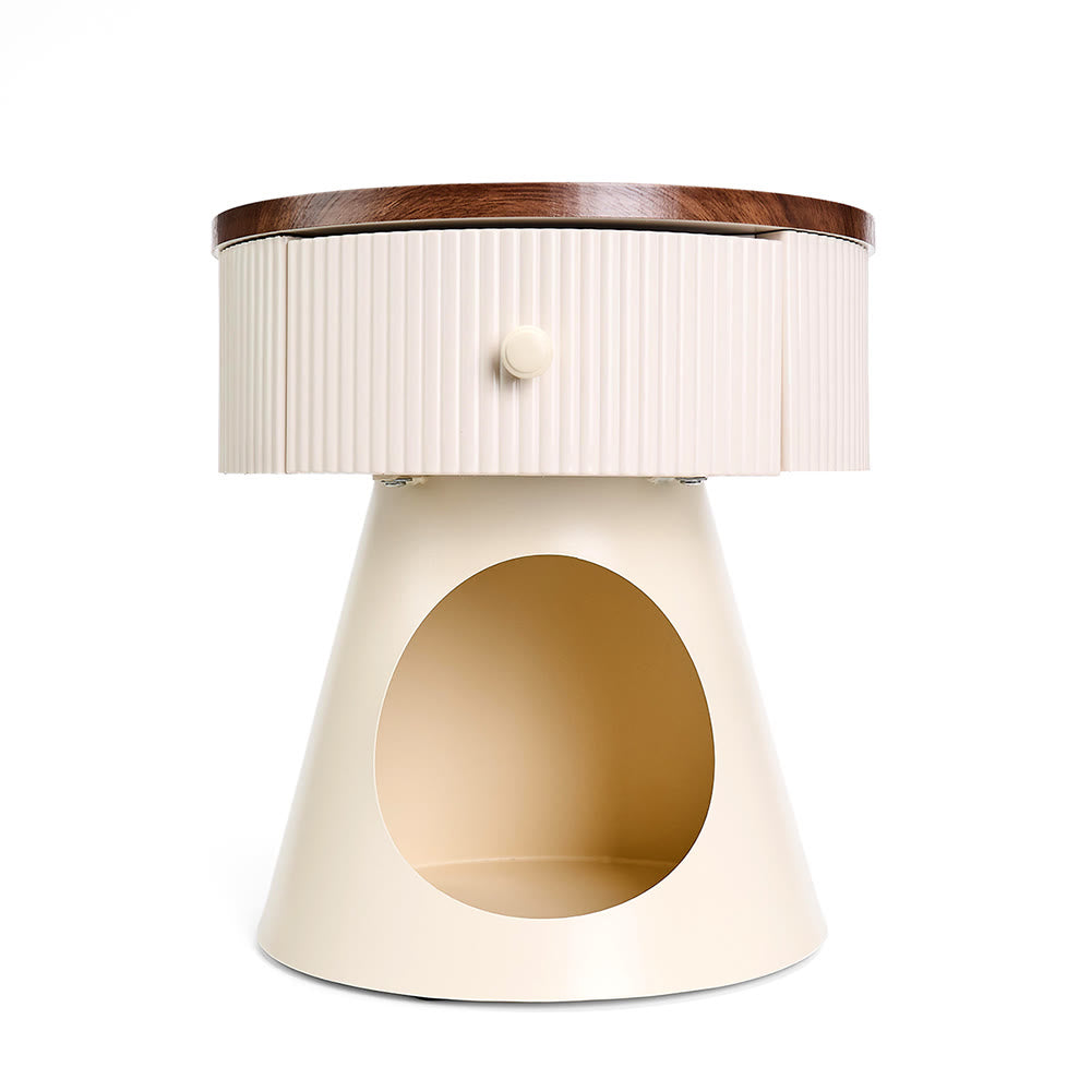 Multi-functional End Table Cat Home With Drawer - image 5