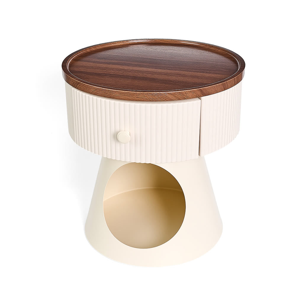 Multi-functional End Table Cat Home With Drawer - image 8