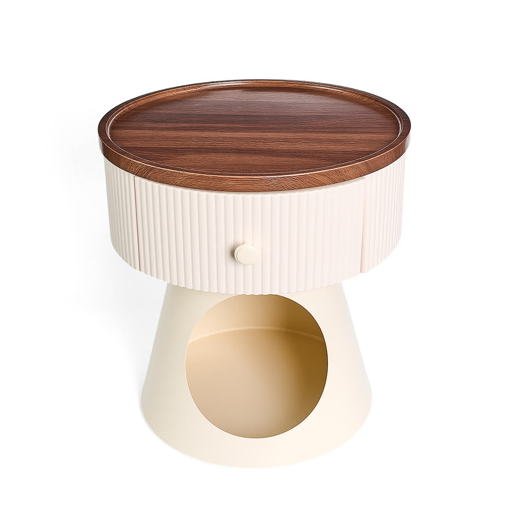 Multi-functional End Table Cat Home With Drawer - image 9