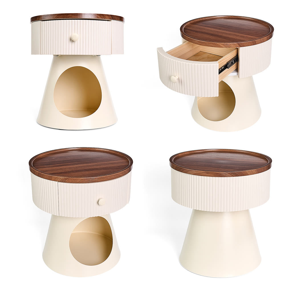 Multi-functional End Table Cat Home With Drawer - image 6