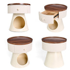 Multi-functional End Table Cat Home With Drawer - image 6