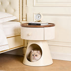 Multi-functional End Table Cat Home With Drawer - image 3