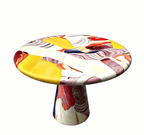 Hand-Painted Artistic Solid Wood Round Dining Table - image 13